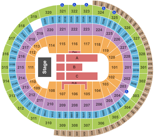 Canadian Tire Centre Seating