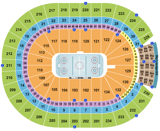 Rogers Place Hockey Seating
